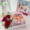 set bánh và hoa sinh nhật